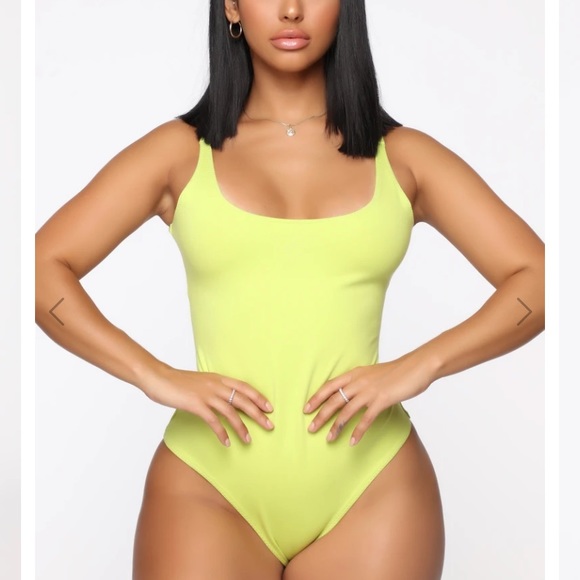 Fashion Nova Tops Lime Green Bodysuit Poshmark
